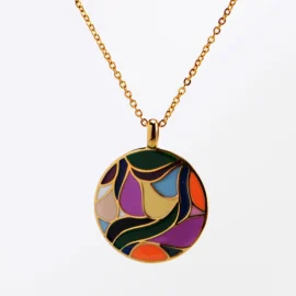 Handmade Enamel Party Clavicle Chain Women’s Jewelry Sweater Chain Fashion